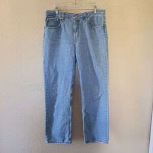 Levis Jeans Womens 31 Low Pro Straight High Rise Blue Denim Jeans 100% Cotton